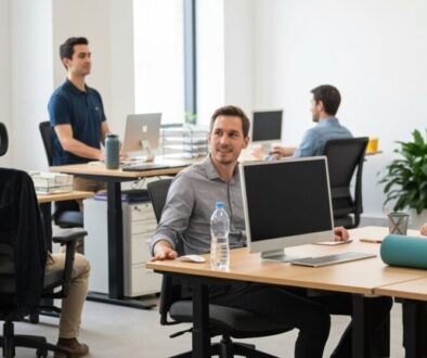 Rückenpflege und Bewegung am Arbeitsplatz